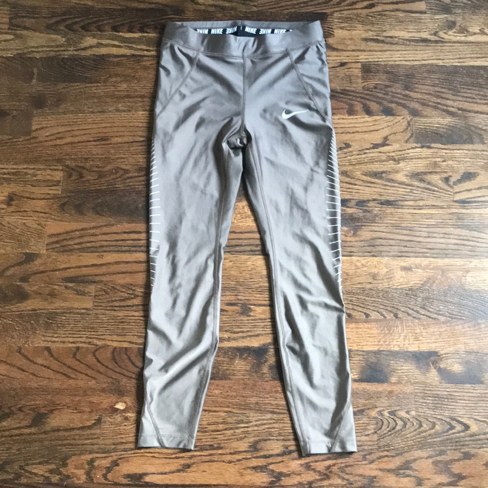 NIKE power speed 7/8 graphic running tight